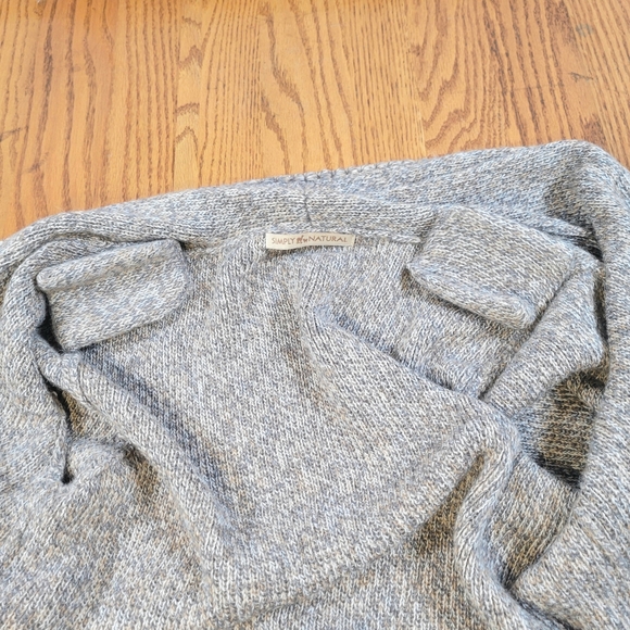 Simply Natural Linda 2 Classic Alpaca Blend Sweater Melange Tan Size OS - Picture 9 of 9